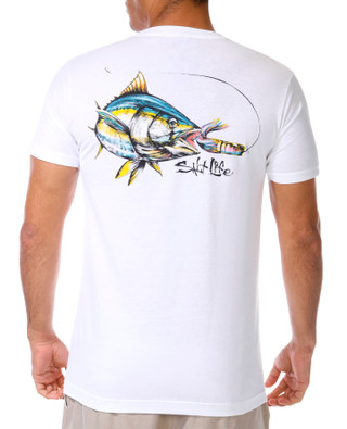 Thumbnail 2: Salt Life Salt Life Mens Short Sleeve Big Tuna Cotton Graphic T-Shirt 