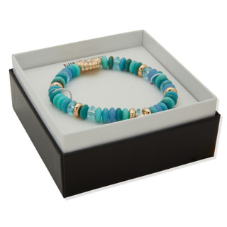 Thumbnail 2: NINE WEST Nine West Boxed Multi Color and Gold Stretch Bracelet 