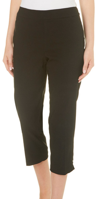 Thumbnail 1: Counterparts Counterparts Womens Pull On 3-Rivet Career Capris 