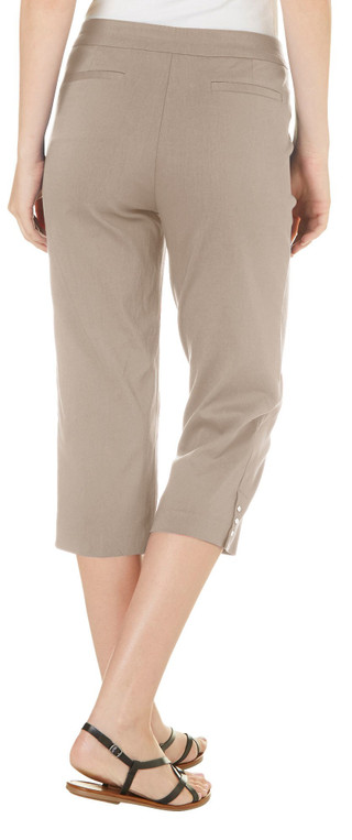 Thumbnail 2: Counterparts Counterparts Womens Pull On 3-Rivet Career Capris 