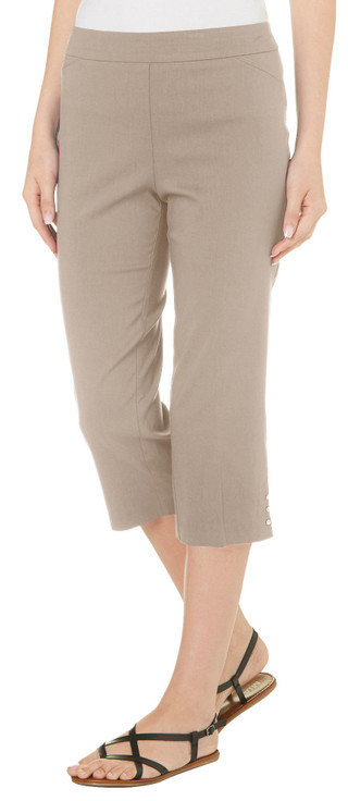 Thumbnail 1: Counterparts Counterparts Womens Pull On 3-Rivet Career Capris 