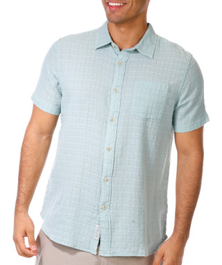 Thumbnail 1: GRAYERS Grayers Mens Short Sleeve Dobby Button Down Shirt 