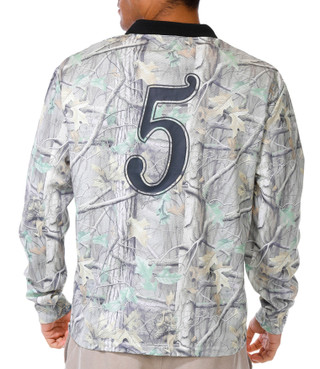 Thumbnail 2: SAINTS STUDIO Saints Studio Mens Long Sleeve Camo Social Club Shirt 