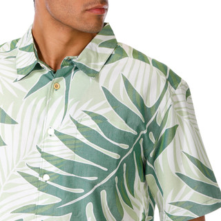 Thumbnail 2: QUICKSILVER WATERMAN Quicksilver Waterman Mens Short Sleeve Tropical Leaf Shirt 