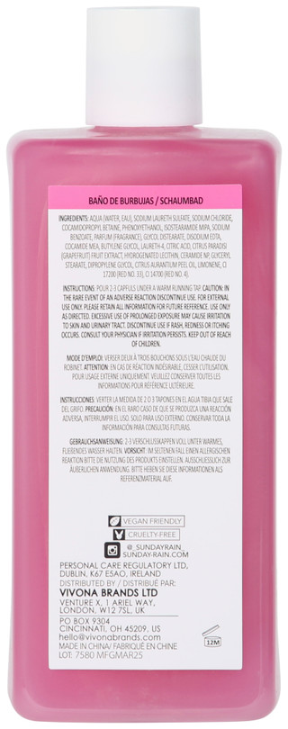 Thumbnail 2: SUNDAY RAIN Sunday Rain 15.2 Oz Pink Grapefruit & Sea Salt Bubble Bath 