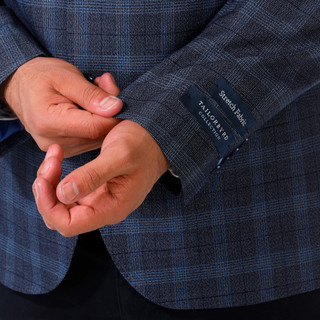 Thumbnail 2: TAILORBYRD Tailorbyrd Mens Long Sleeve Signature Glen Plaid Sport Coat 