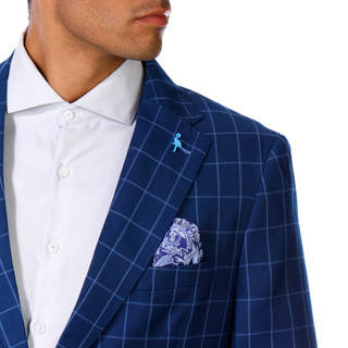 Thumbnail 3: TAILORBYRD Tailorbyrd Mens Long Sleeve Classic Windowpane Sport Coat 
