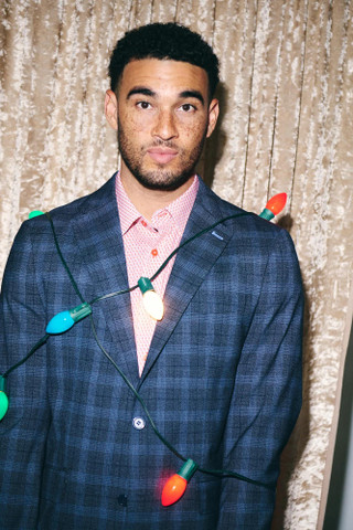 Thumbnail 4: TAILORBYRD Tailorbyrd Mens Long Sleeve Classic Windowpane Sport Coat 