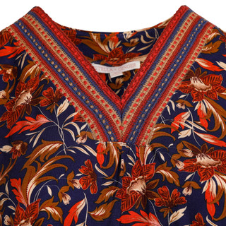 Thumbnail 2: STELLA + GINGER Stella + Ginger Plus Short Sleeve V Neck Floral Top 