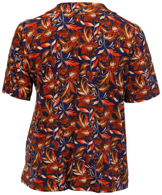 Thumbnail 3: STELLA + GINGER Stella + Ginger Plus Short Sleeve V Neck Floral Top 