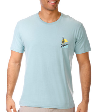 Thumbnail 1: GRAYERS Grayers Mens Scenic Print Short Sleeve Cotton T-Shirt 