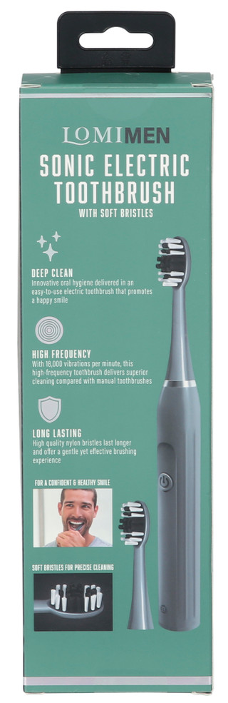 Thumbnail 2: LOMI Lomi Men Sonic Electric Toothbrush - Gray 