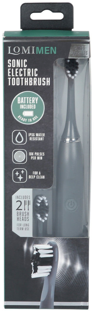 Thumbnail 1: LOMI Lomi Men Sonic Electric Toothbrush - Gray 