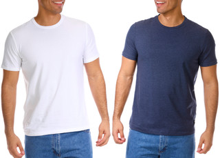Thumbnail 1: Kenneth Cole Kenneth Cole Mens 2 Pk Solid Cotton Stretch Lounge Tee 