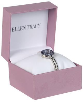 Thumbnail 1: Ellen Tracy Ellen Tracy Womens CZ Navy Blue Dial Watch 