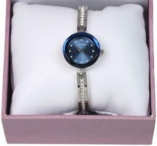 Thumbnail 2: Ellen Tracy Ellen Tracy Womens CZ Navy Blue Dial Watch 