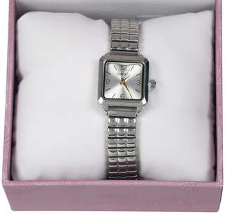 Thumbnail 2: Ellen Tracy Ellen Tracy Womens Silver Square Dial Watch 