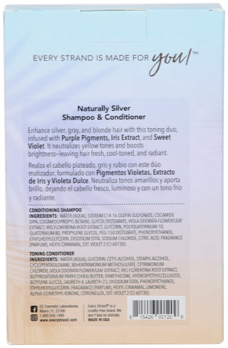Thumbnail 2: SECONDARY Every Strand Naturally Silver Shampoo & Conditioner Set 