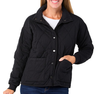 Thumbnail 1: REMI JAMES Remi James Womens Quilted Snap Front Jacket 