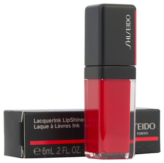 Thumbnail 1: Shiseido Shiseido LacquerInk LipShine - Techno Red 