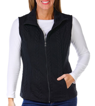 Thumbnail 1: Emily Daniels Emily Daniels Womens Mock Collar Quilted Vest 