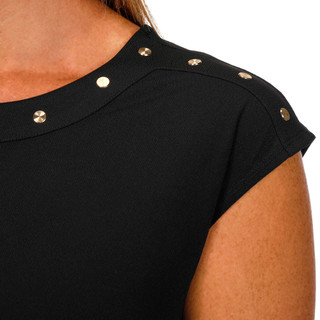 Thumbnail 3: RIO & RIAN Rio & Rian Womens Short Sleeve Crepe Top 