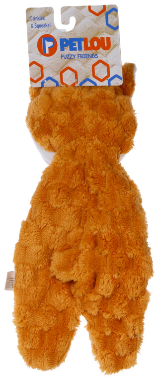 Thumbnail 2: Petlou Petlou 12 in Fuzzy Friends Fox Dog Toy 