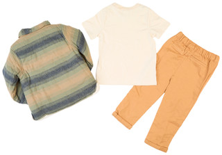 Thumbnail 2: Little Lad Little Lad Toddler Boys 3 Pc Puffer Vest Set 