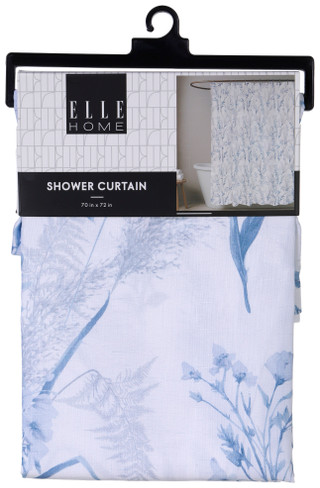 Thumbnail 2: ELLE HOME Elle Home 70x72 Wildflower Shower Curtain 