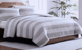 Thumbnail 1: Tahari Tahari 3 Pc Cabana Stripe Comforter Set 