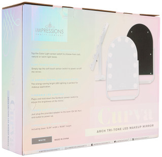 Thumbnail 2: IMPRESSIONS Impressions Curva Arch Tri-Tone LED Makeup Mirror 