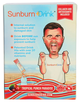 Thumbnail 2: SUNBURN DRINK Sunburn Drink 20 Pk Tropical Punch Paradise Sticks 
