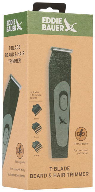 Thumbnail 1: Eddie Bauer Eddie Bauer Mens T-Blade Beard & Hair Trimmer 