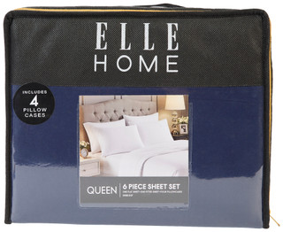 Thumbnail 1: ELLE HOME Elle Home 6 Pc Swiss Dot Sheet Set 