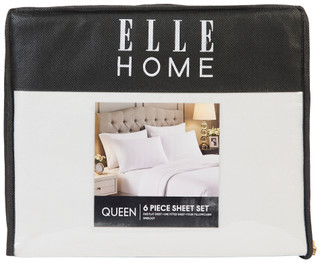Thumbnail 1: ELLE HOME Elle Home 6 Pc Swiss Dot Sheet Set 
