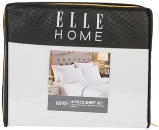 Thumbnail 2: ELLE HOME Elle Home 6 Pc Swiss Dot Sheet Set 