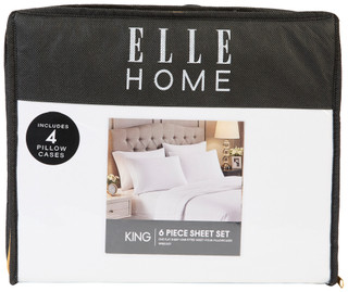 Thumbnail 1: ELLE HOME Elle Home 6 Pc Swiss Dot Sheet Set 