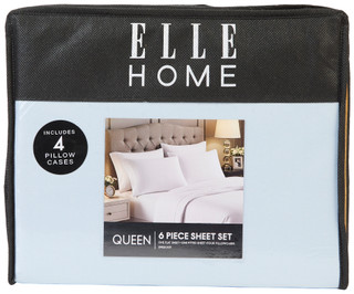 Thumbnail 1: ELLE HOME Elle Home 6 Pc Swiss Dot Sheet Set 