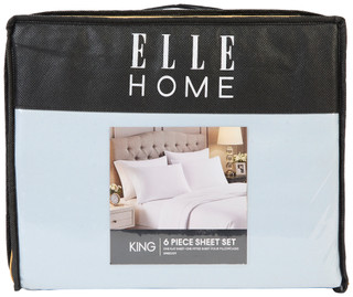 Thumbnail 2: ELLE HOME Elle Home 6 Pc Swiss Dot Sheet Set 