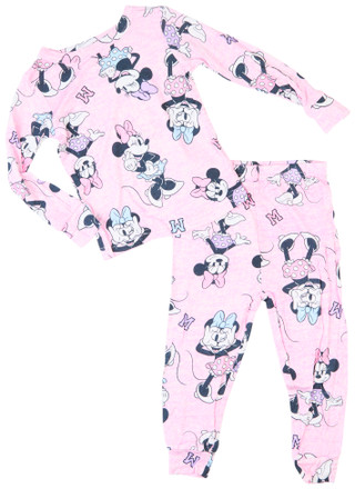 Thumbnail 1: Disney Disney Baby Girls 2 Pc Minnie Mouse Long Sleeve Pajama Set 