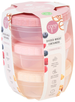 Thumbnail 1: Core Home Core Home 3 Pk Divided Wheat Containers 