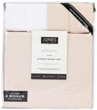 Thumbnail 1: JONES NEW YORK Jones of New York 6 Pc Leonardo Ultra Soft Sheet Set 
