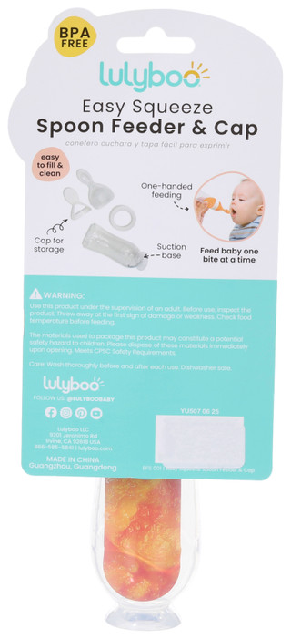 Thumbnail 2: Lulyboo Lulyboo Baby Easy Squeeze Spoon Feeder & Cap 