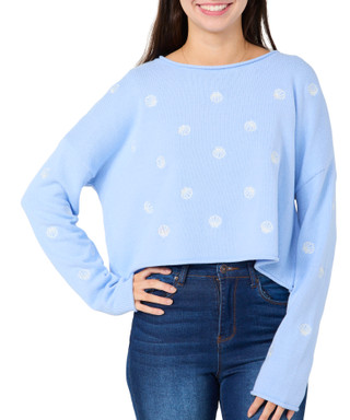 Thumbnail 7: MOON & MADISON Moon & Madison Juniors Embroidered Seashell Sweater 