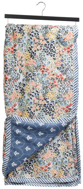 Thumbnail 1: Coastal Home Coastal Home 50x70 Floral Reversible Velvet Plush Throw 