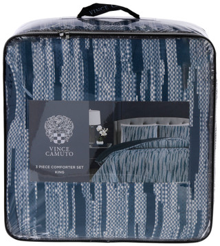 Thumbnail 7: Vince Camuto Vince Camuto 3 Pc Woven Stripe Comforter Set 