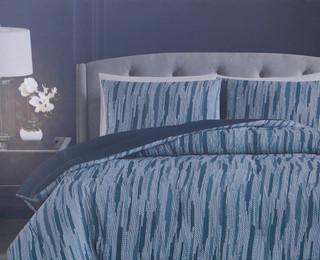 Thumbnail 2: Vince Camuto Vince Camuto 3 Pc Woven Stripe Comforter Set 