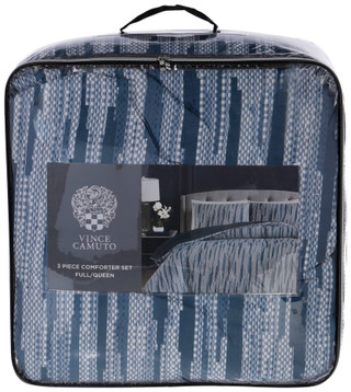 Thumbnail 8: Vince Camuto Vince Camuto 3 Pc Woven Stripe Comforter Set 