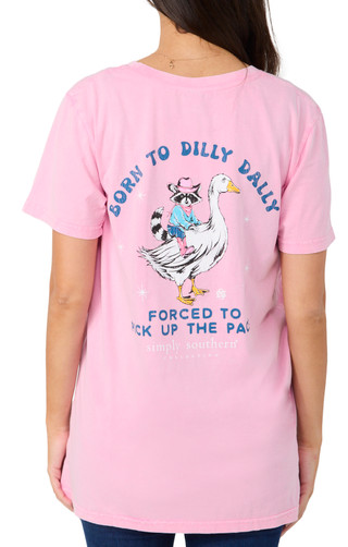 Thumbnail 1: SIMPLY SOUTHERN Simply Southern Juniors Short Sleeve Dilly Dally Tee 