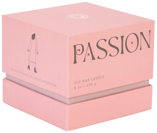 Thumbnail 1: PADDYWAX Paddywax 8 oz Passion Soy Wax Scented Candle 